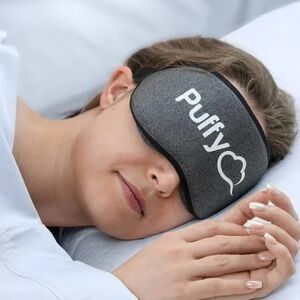 Puffy Gray Signature Sleep Mask NWT